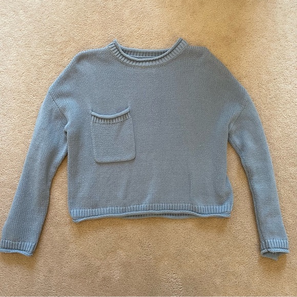 Urban Outfitters Slouchy Pocket Sweater🩵 - Picture 5 of 6